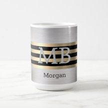 DIY Monogram & Naam Yel Gold Brushed Steel Blk Vs2