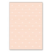 DIY Monogramed Blush Tortelduifjes Tent Place Card Kaart (Achterkant)