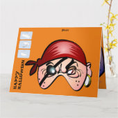 DIY Monster Paper Mask Halloween XL Kaart - Pirate (Gele Bloem)