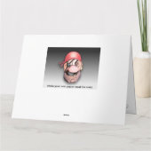 DIY Monster Paper Mask Halloween XL Kaart - Pirate (Achterkant)