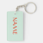 DIY NAAM EN SEAL Acrylische Sleutelhanger (achterkant)
