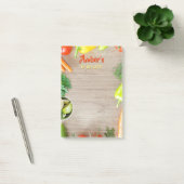 DIY Naam, To Do Lijst, Groenten op Hout Foto Post-it® Notes (Kantoor)