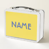 DIY NAME HAPPY MONSTER Metal Lunchbox (Achterkant)