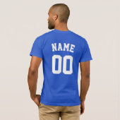 DIY Name+Number Football Team T-shirt (Achterkant volledig)