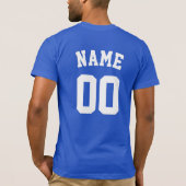 DIY Name+Number Football Team T-shirt (Achterkant)