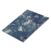 DIY Navy Rose Gold Wedding Euro Envelope Liner Notitieblok (Schuin)