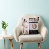 DIY Nieuw Geboren Baby Foto Keepsake op Zwart Kussen (Stoel)
