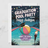 DIY Night Pool Graduation Party Twinkling Lights Kaart (Voorkant)