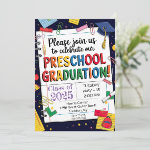 DIY Notitieboek Papieren Clip Preschool Graduation Kaart