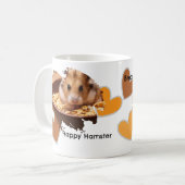 DIY ontbijt met hamsters foto en harten Koffiemok (Voorkant links)