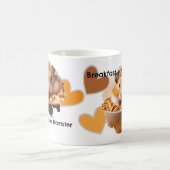 DIY ontbijt met hamsters foto en harten Koffiemok (Center)