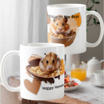 DIY ontbijt met hamsters foto en harten