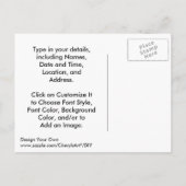 DIY Ontwerp Uw Eigen Huwelijksuitnodigingen op Bri Uitnodiging Briefkaart (Achterkant)