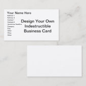 DIY - Ontwerp uw eigen onverwoestbare systeem Visitekaartje (Voorkant / Achterkant)