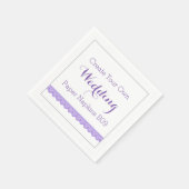 DIY Ontwerp Uw Eigen Trouwpapier Servetten B09 (Hoek)