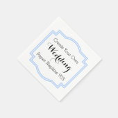 DIY Ontwerp Uw Eigen Trouwpapier Servetten V04 (Hoek)
