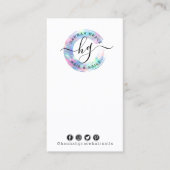 DIY Oorbel Sieraden Boog Kaart Regenboog Pastel Sw Visitekaartje (Voorkant)