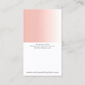 DIY Oorbel Sieraden Boog Kaart Roos Gouden Swash L Visitekaartje (Achterkant)