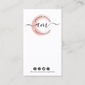 DIY Oorbel Sieraden Boog Kaart Roos Gouden Swash L Visitekaartje (Voorkant)