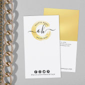 DIY Oorbel Sieraden Bow Kaart Faux Gold Swash Logo Visitekaartje