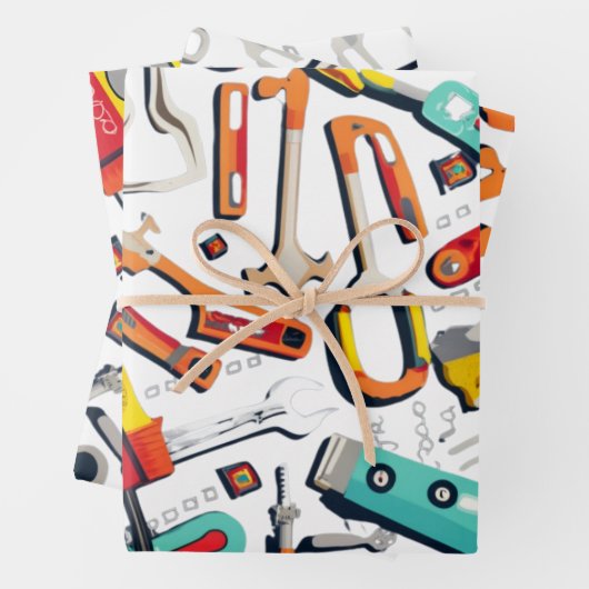 DIY op zwaar werk berekend inpakpapier (In situ)