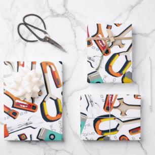DIY op zwaar werk berekend inpakpapier Vel