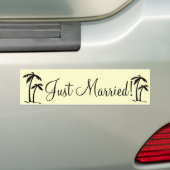 DIY Palm Tree Destination Logo Bumpersticker (Op auto)