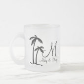 DIY Palm Tree Destination Logo Matglas Koffiemok (Links)
