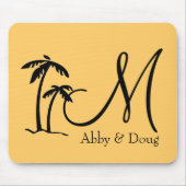 DIY Palm Tree Destination Logo Muismat (Voorkant)