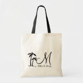 DIY Palm Tree Destination Logo Tote Bag (Voorkant)