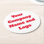 DIY Paper-Onderzetters Ronde Kartonnen Onderzetter (Gebogen)