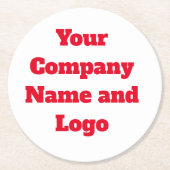 DIY Paper-Onderzetters Ronde Kartonnen Onderzetter (Voorkant)