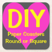 DIY - Papieren Onderzetters 6/set (Voorkant)