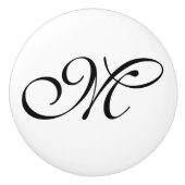 DIY - Pas uw monogram en ideeën aan Keramische Knop (Voorkant)