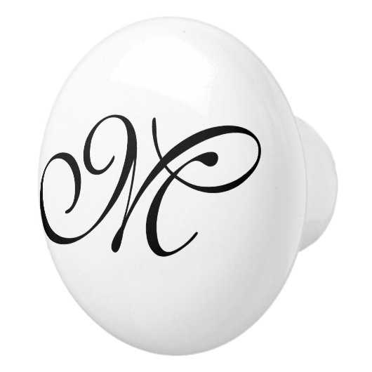 DIY - Pas uw monogram en ideeën aan Keramische Knop (Rechts)