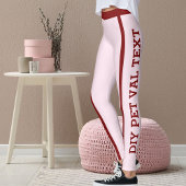 DIY Pet Lover Cat Mom BFF Pink Red Valentine's Day Leggings