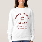 DIY Pet Lovers BFF Happy Valentine's Day Red White Trui (Voorkant)