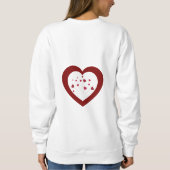 DIY Pet Lovers BFF Happy Valentine's Day Red White Trui (Achterkant)