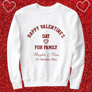 DIY Pet Lovers BFF Happy Valentine's Day Red White Trui