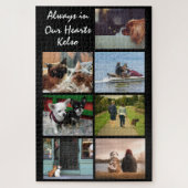 DIY pet memorial 7 afbeelding collage met naam Legpuzzel (Verticaal)