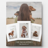 DIY Pet Vier Foto Collage Plaque Fotoplaat (Voorkant)