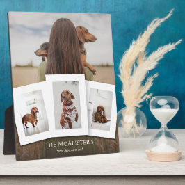 DIY Pet Vier Foto Collage Plaque Fotoplaat