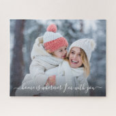 DIY Photo Home is met uw script citaat keepsake Legpuzzel (Horizontaal)