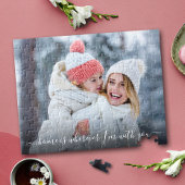 DIY Photo Home is met uw script citaat keepsake Legpuzzel