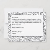 DIY Photo Moederdag Kaart met aangepast bericht (Achterkant)