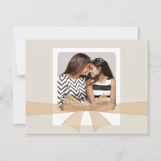 DIY Photo Moederdag Kaart met aangepast bericht (Voorkant)