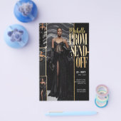 DIY Photo PROM SEND-OFF Luxe Modieus Flyer (Enkel)