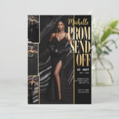 DIY Photo PROM SEND-OFF Luxe Modieus Kaart (Staand voorkant)