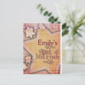 DIY Polka Dot Colorful Bat Mitzvah design Briefkaart (Staand voorkant)
