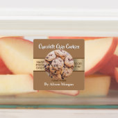 DIY Productnaam Foto Logo Info Bruin Waterdicht Labels (Aangebracht)